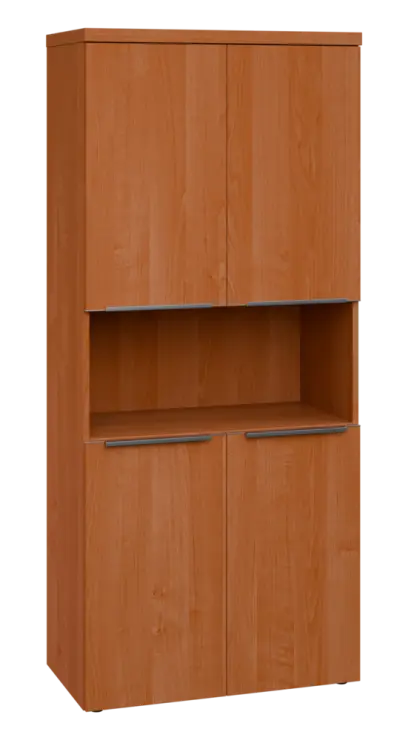 SIN 5 - 84DN kancelářská skříň, 4-dveřová/nika, 1820x800x400, olše jantar